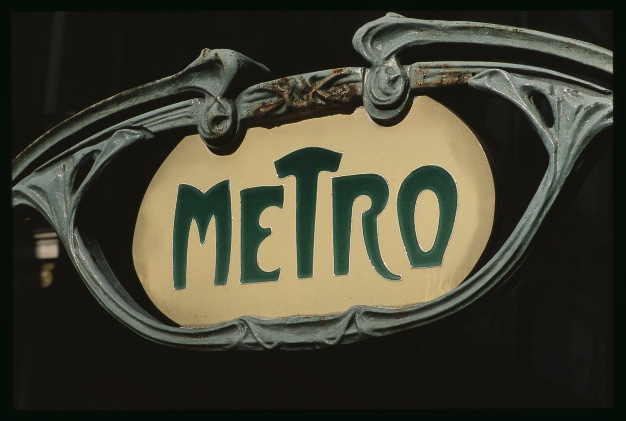 Eingang zu einer U-Bahn-Station von Hector Guimard