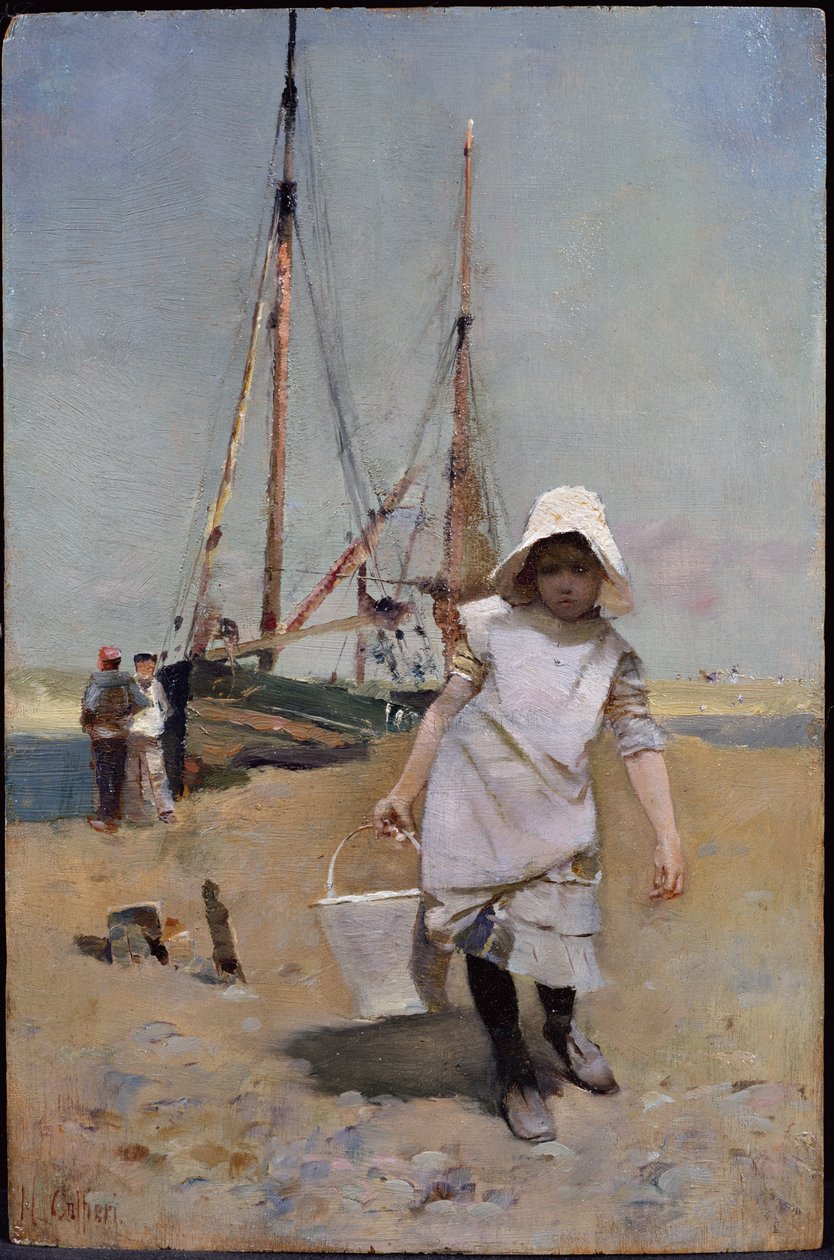 Ein bretonisches Fischermädchen von Hector Caffieri