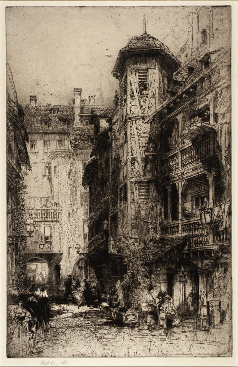 Cour de Corbeau, Straßburg von Hedley Fitton