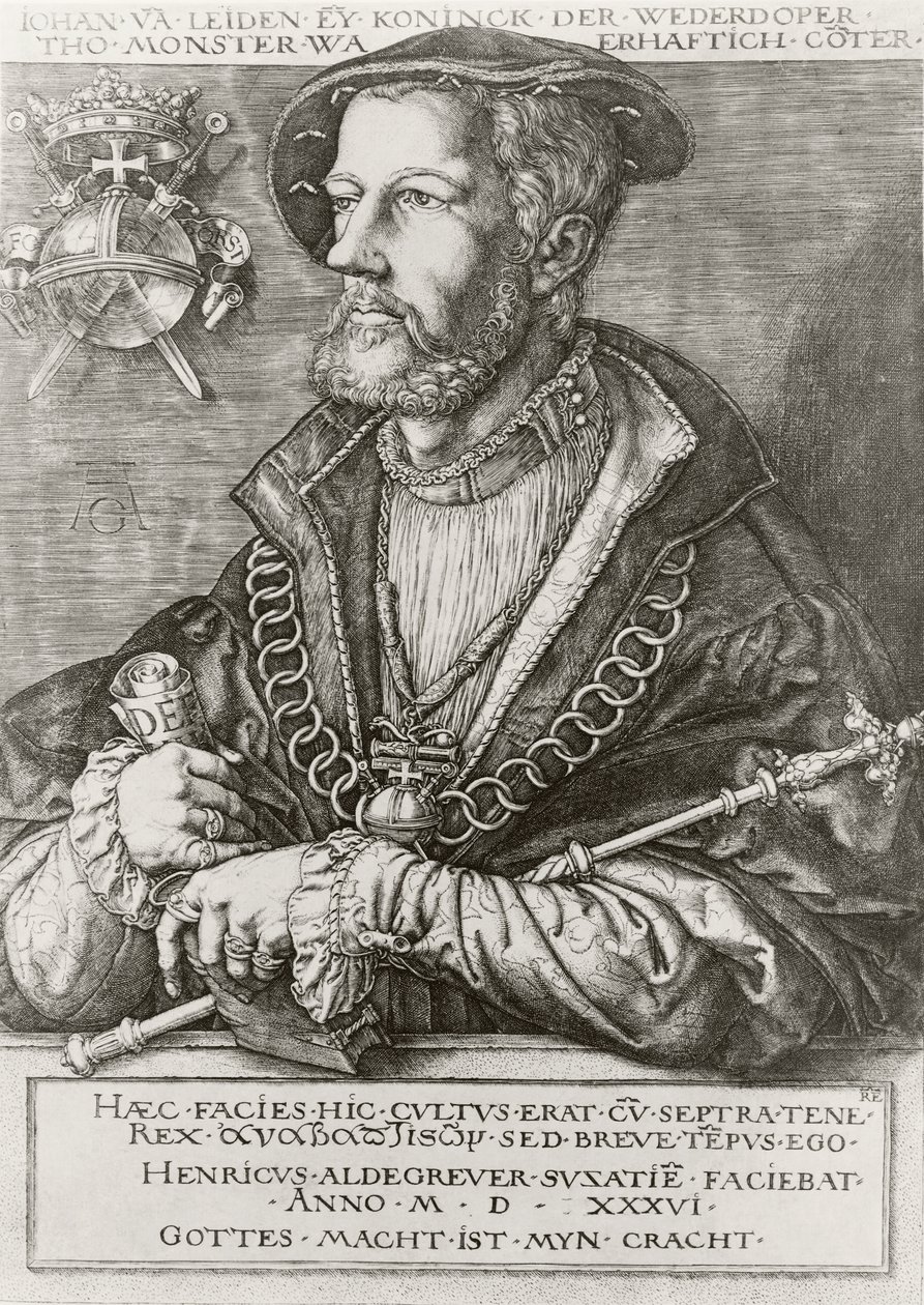 Johann von Leiden von Heinrich Aldegrever