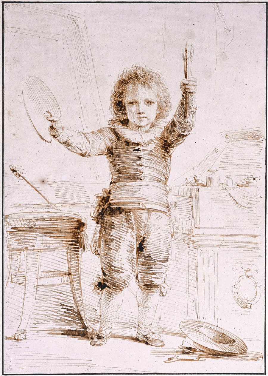 Der Sohn des Künstlers, Heinrich, ca. 1793 von Friedrich Heinrich Fuger