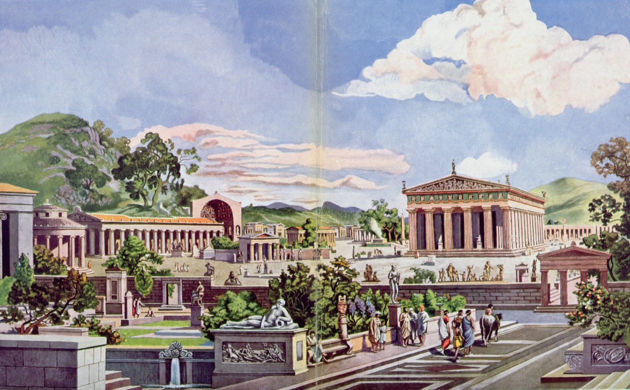 Olympia in der klassischen Ära, 1914 von Heinrich Gaertner