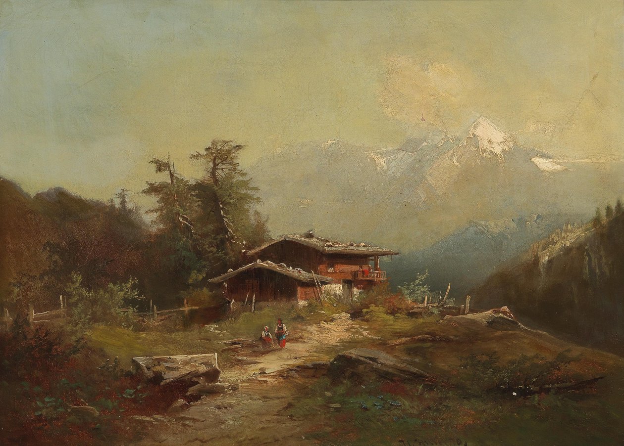 Alpenlandschaft von Heinrich Hiller