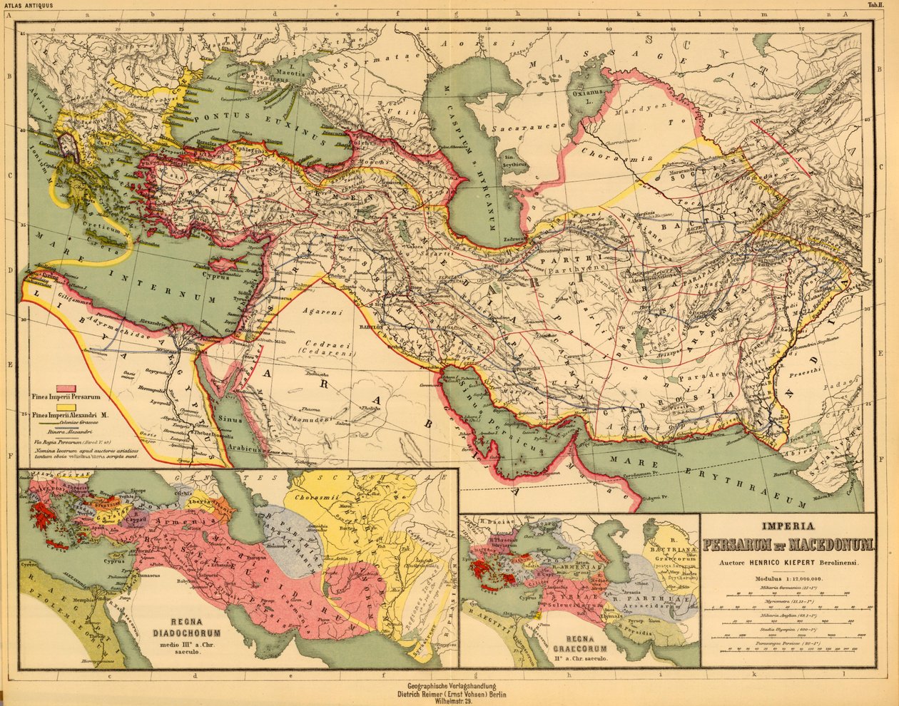 Imperia Persarum et Macedonum von Heinrich Kiepert