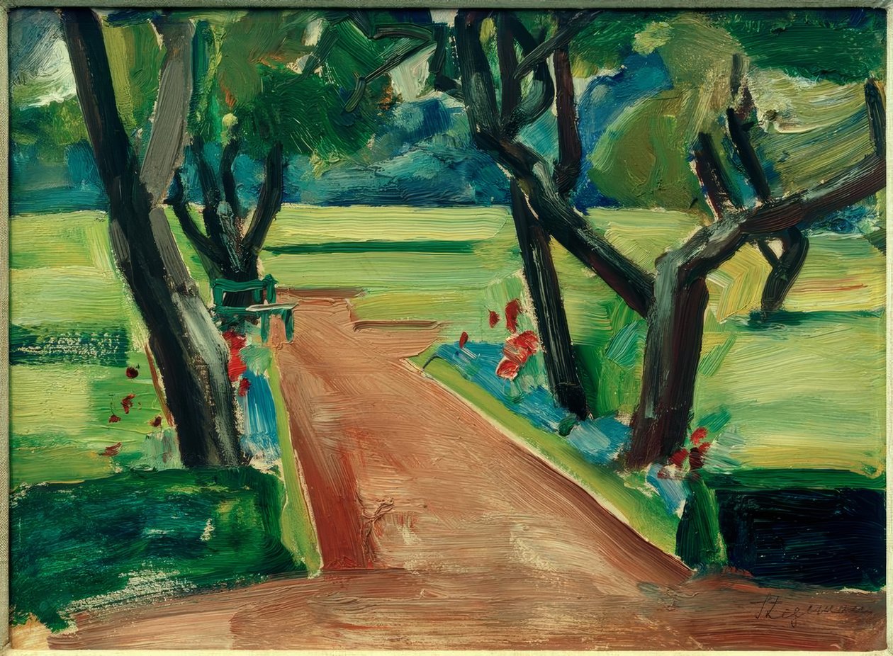 Weg im Stadtpark von Heinrich Stegemann