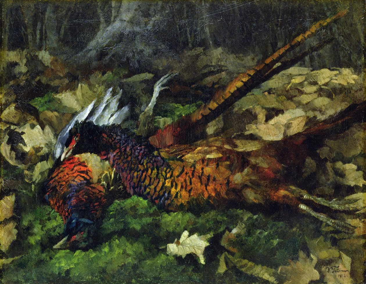 Fasane, 1873 von Heinrich Wilhelm Truebner