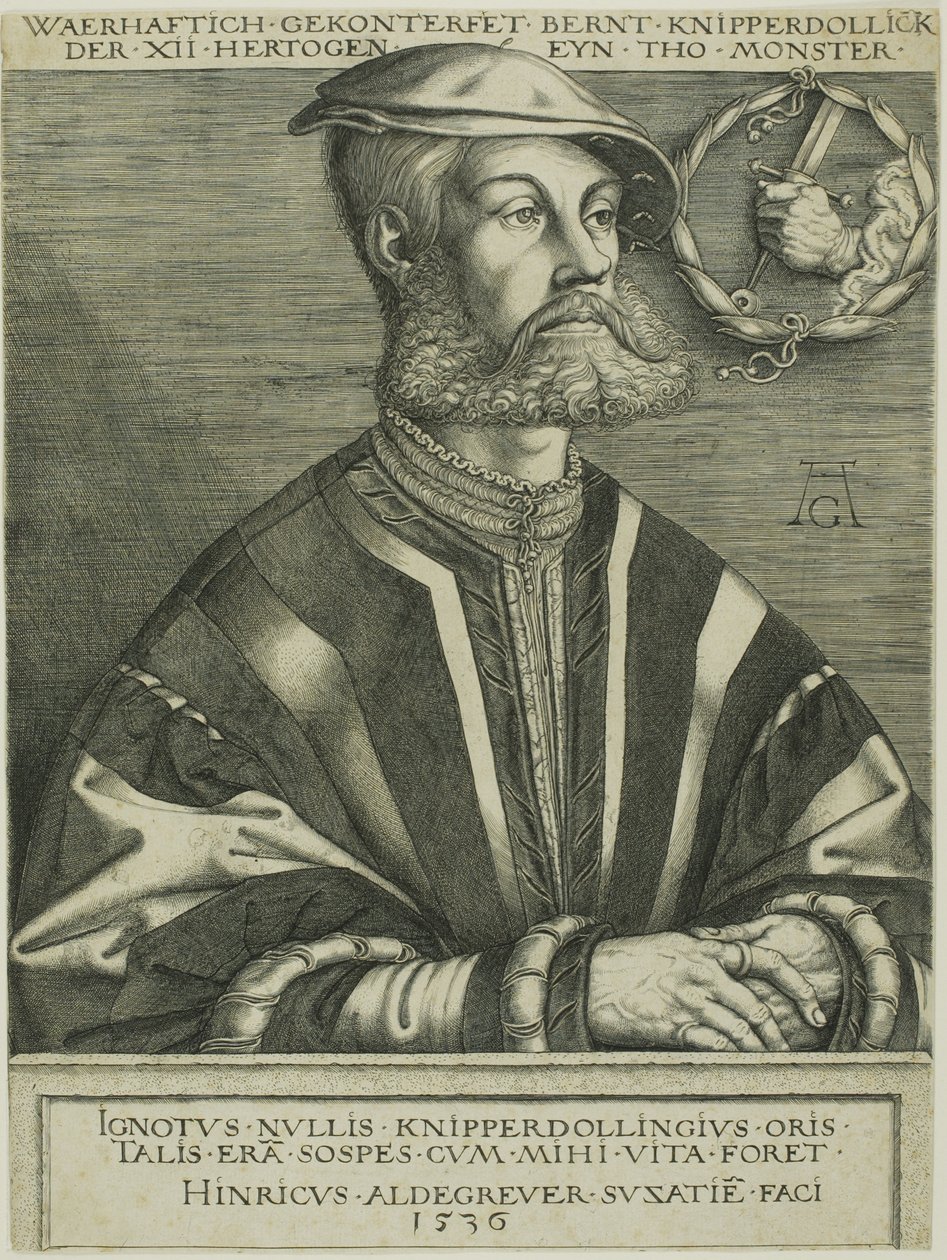 Bernard Knipperdolling von Heinrich Aldegrever