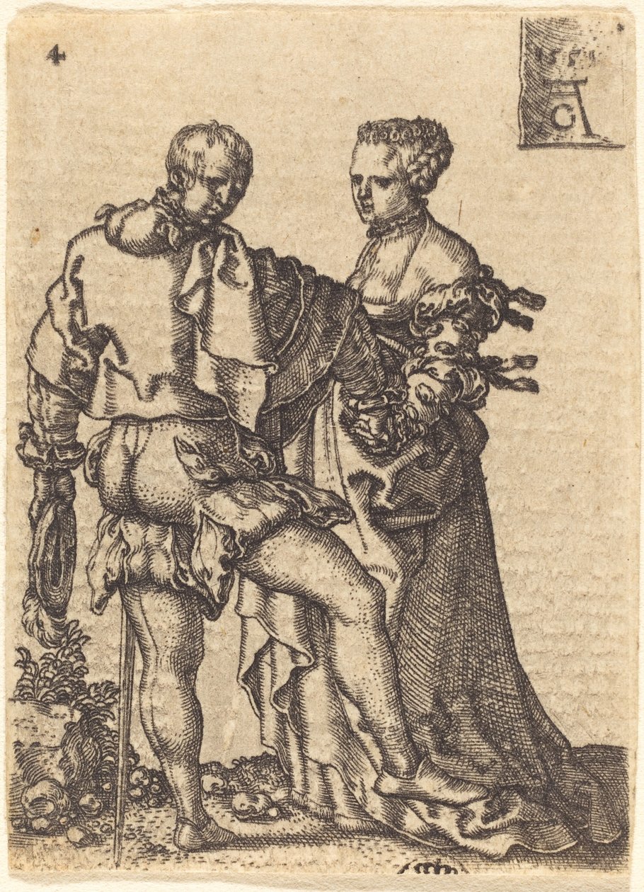 Tanzendes Paar von Heinrich Aldegrever