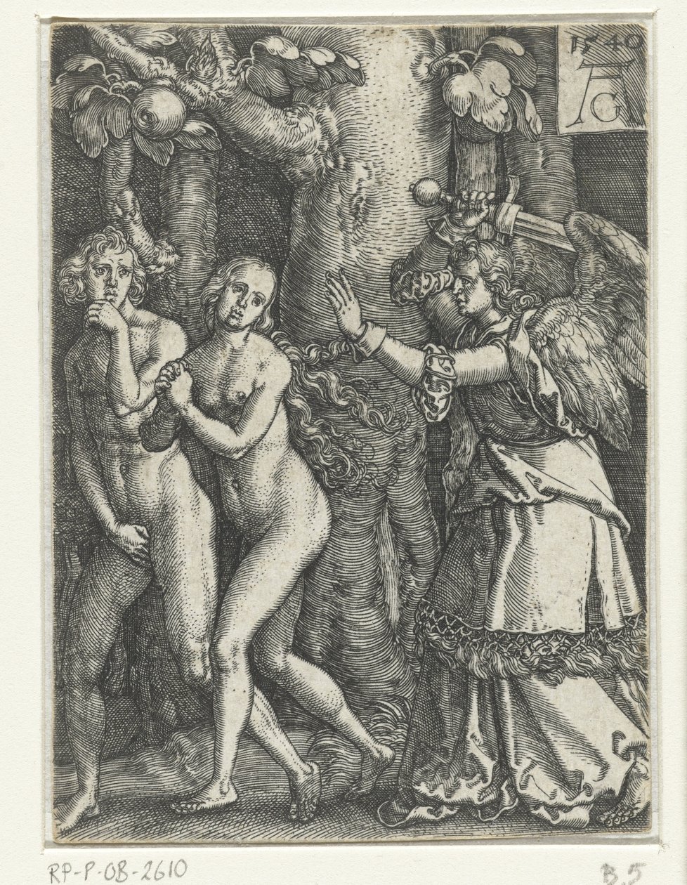 Vertreibung aus dem Paradies von Heinrich Aldegrever