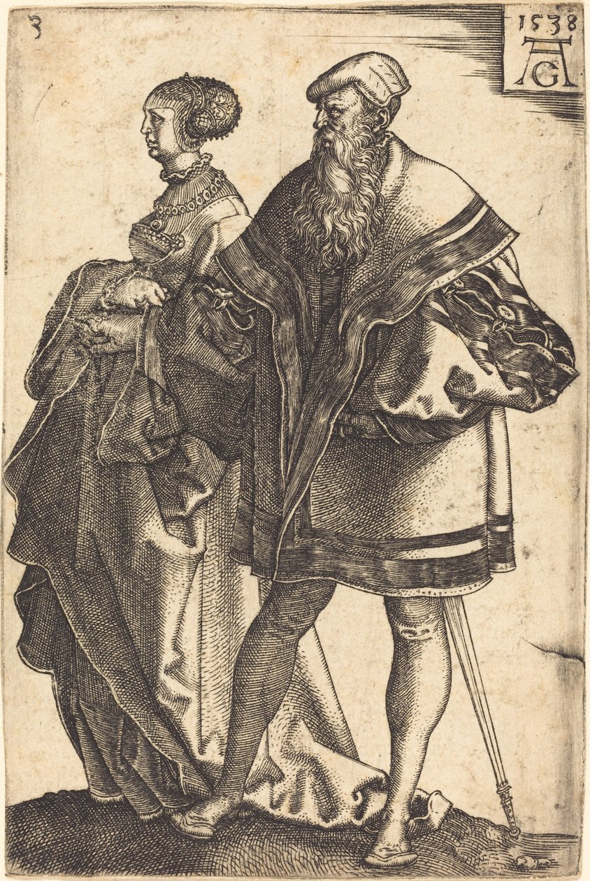 Große Hochzeitstänzer von Heinrich Aldegrever