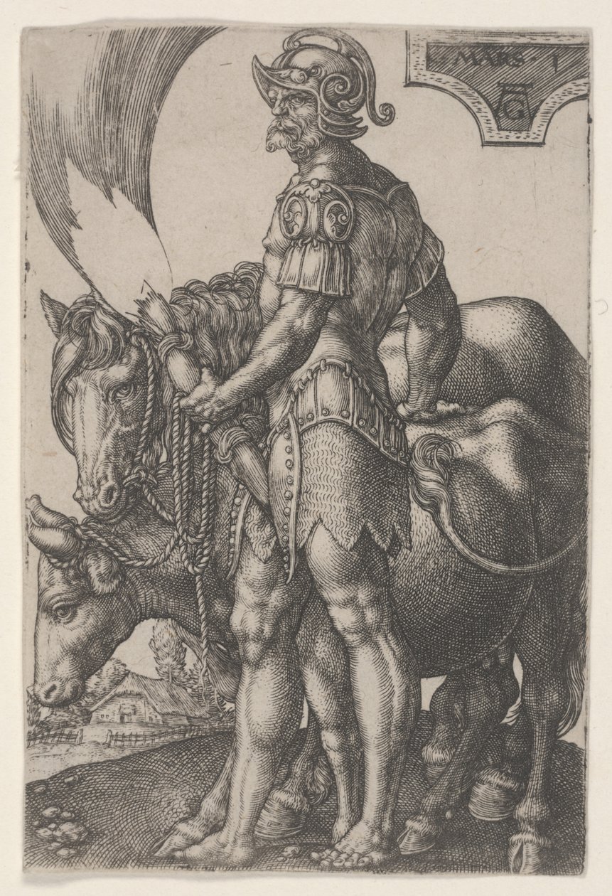 Mars, ca. 1533 (Gravur) von Heinrich Aldegrever