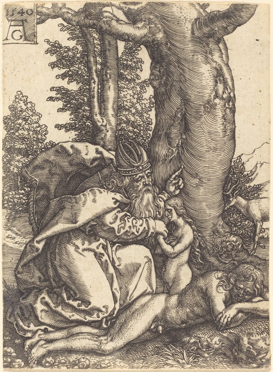 Die Erschaffung Evas, 1540 von Heinrich Aldegrever