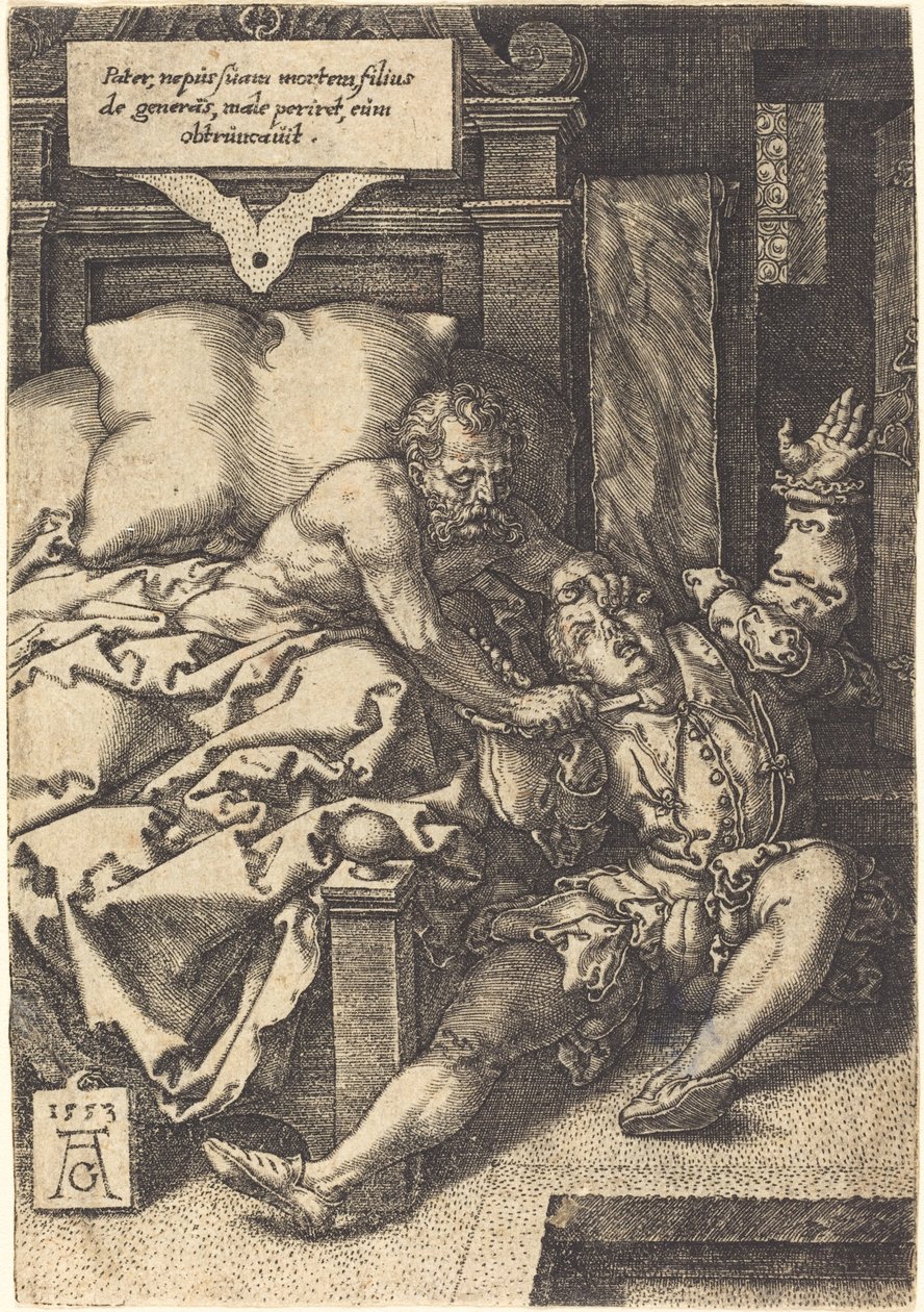 Der strenge Vater von Heinrich Aldegrever
