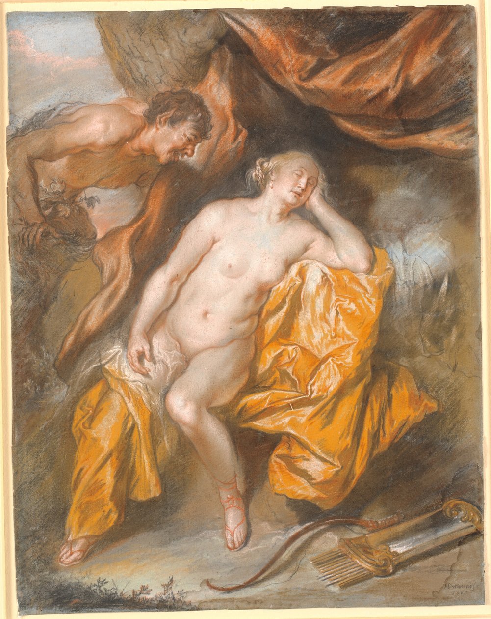 Jupiter und Antiope von Heinrich Dittmers