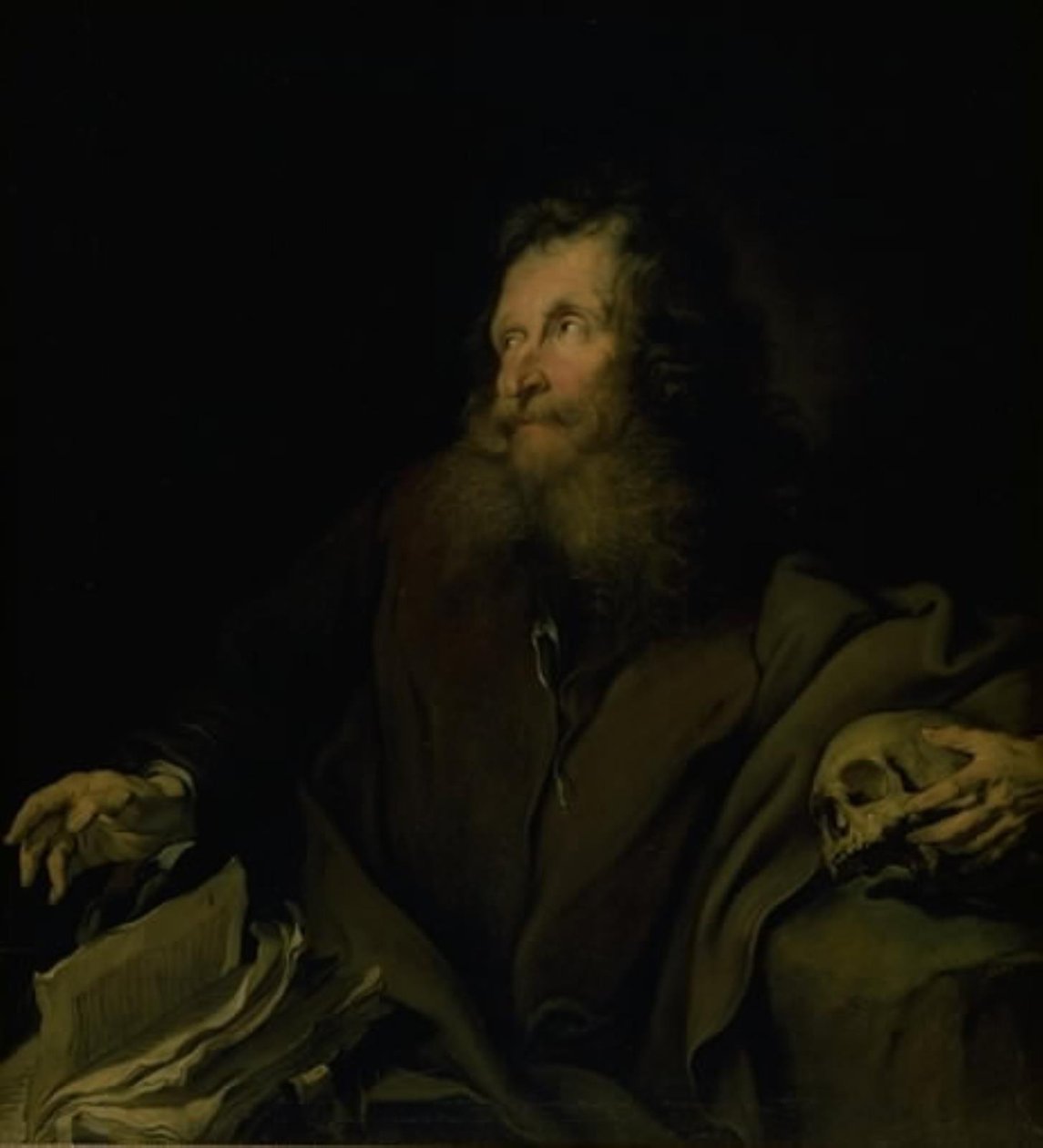 Wachsmodellierer Simon als St. Hieronymus von Heinrich Dittmers