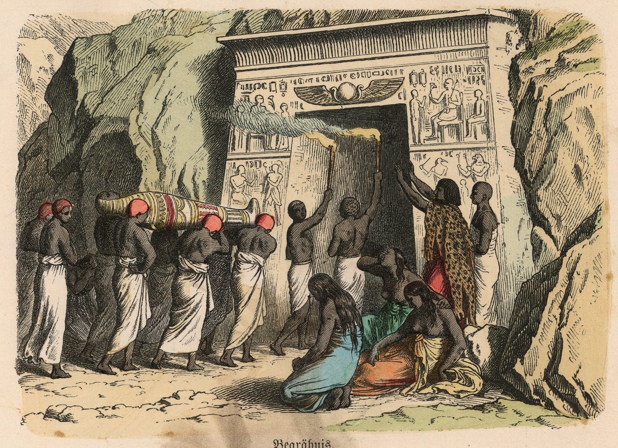 Altes Ägypten: Ritual der Beerdigungszeremonie von Heinrich Leutemann