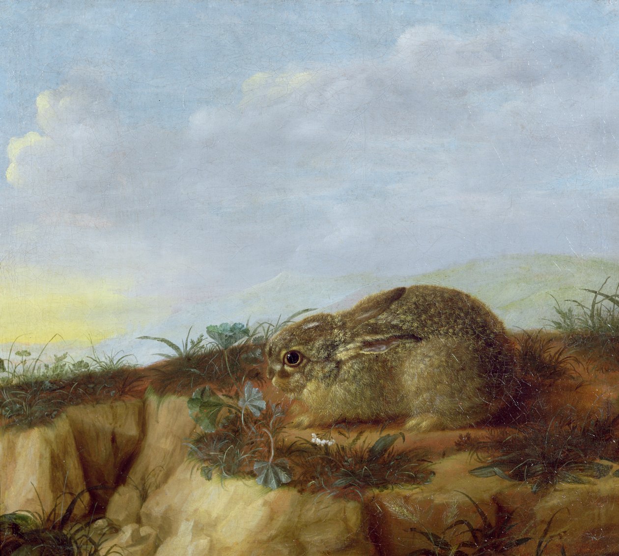 Ein Hase in einer Landschaft von Heinrich Lihl