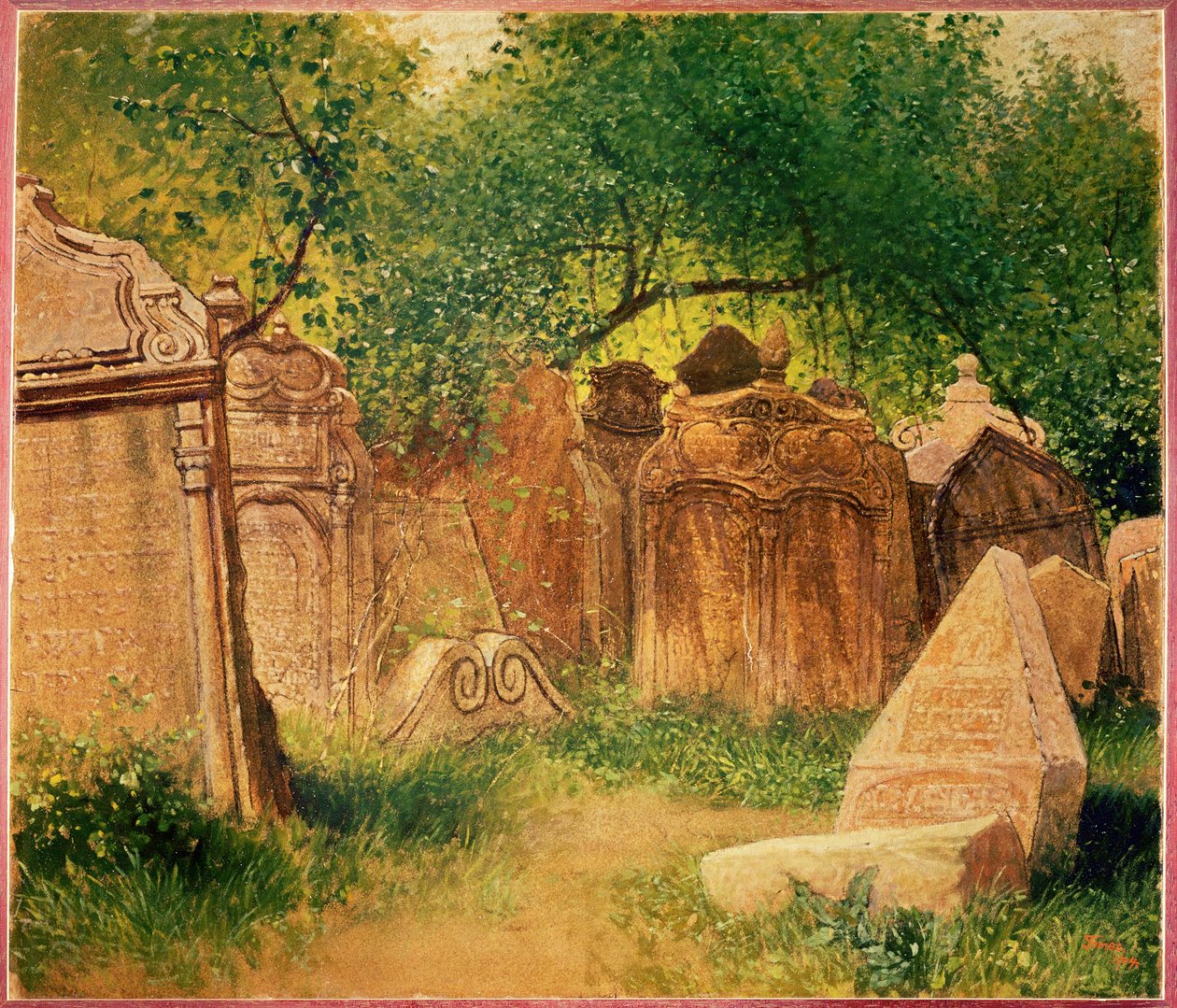 Jüdischer Friedhof in Prag von Heinrich Tomec