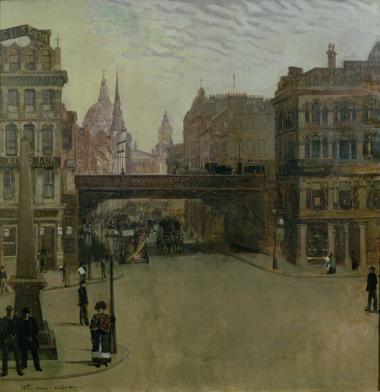 Ludgate Hill, 1884 von Heinrich Wilhelm Truebner