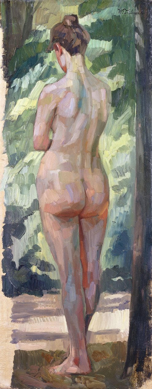 Stehender Rückenakt, 1898 von Heinrich Wilhelm Truebner