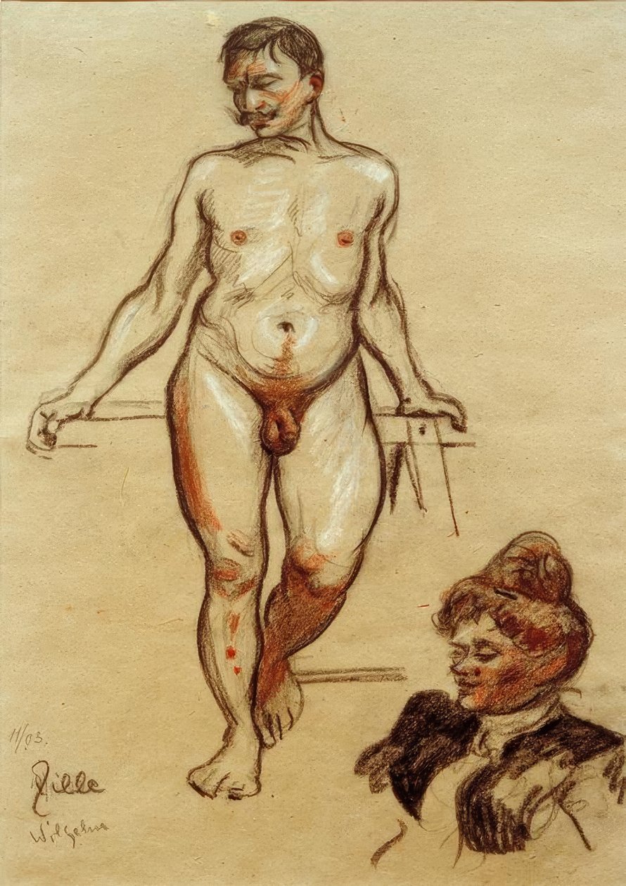 Männlicher Akt, Wilhelm von Heinrich Zille