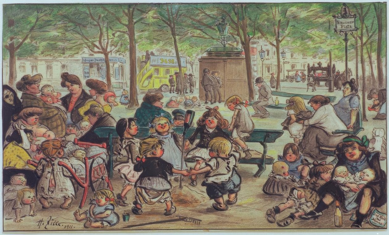 Nauener Park von Heinrich Zille