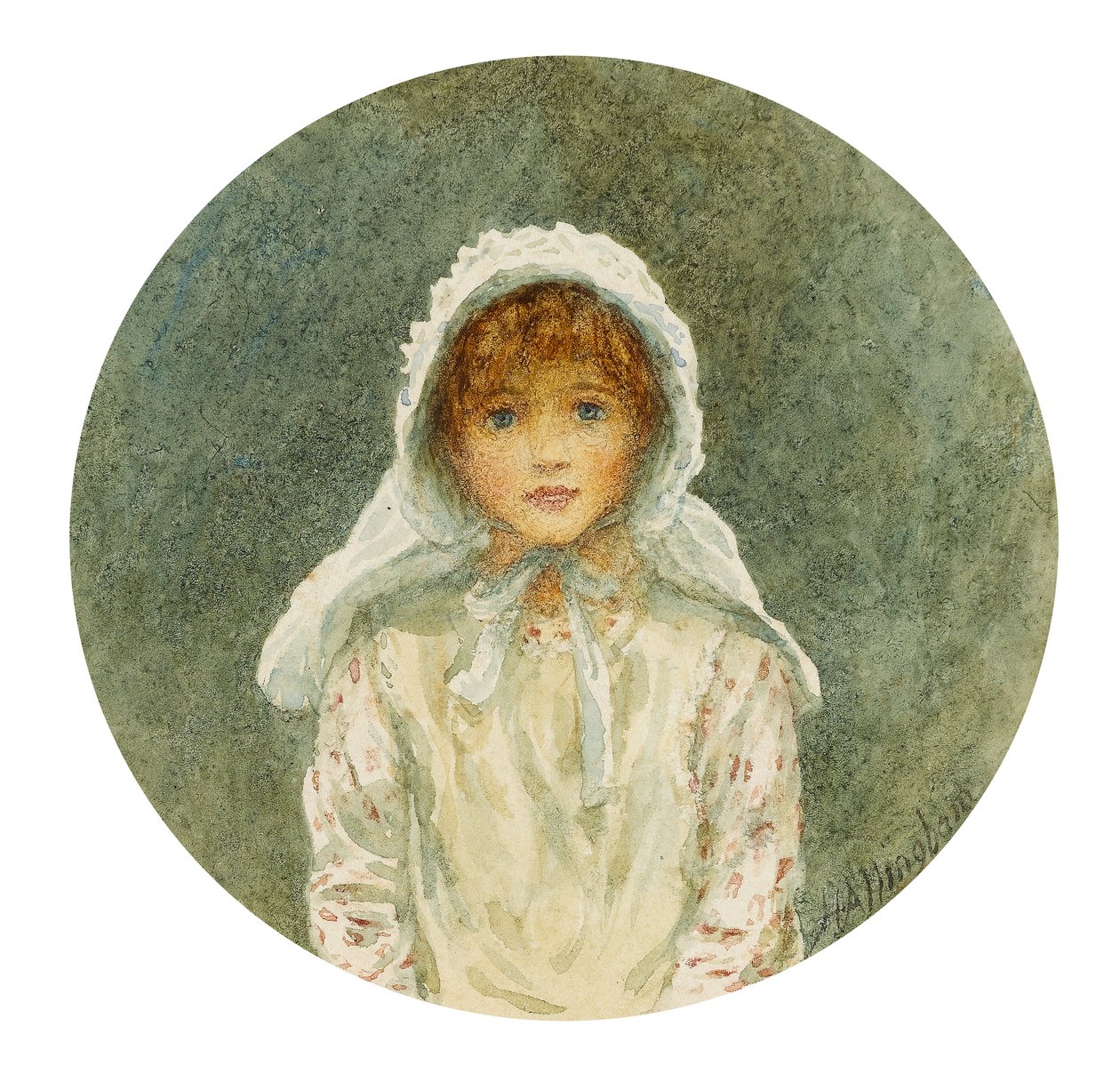 Porträtstudie von Kitty von Helen Allingham