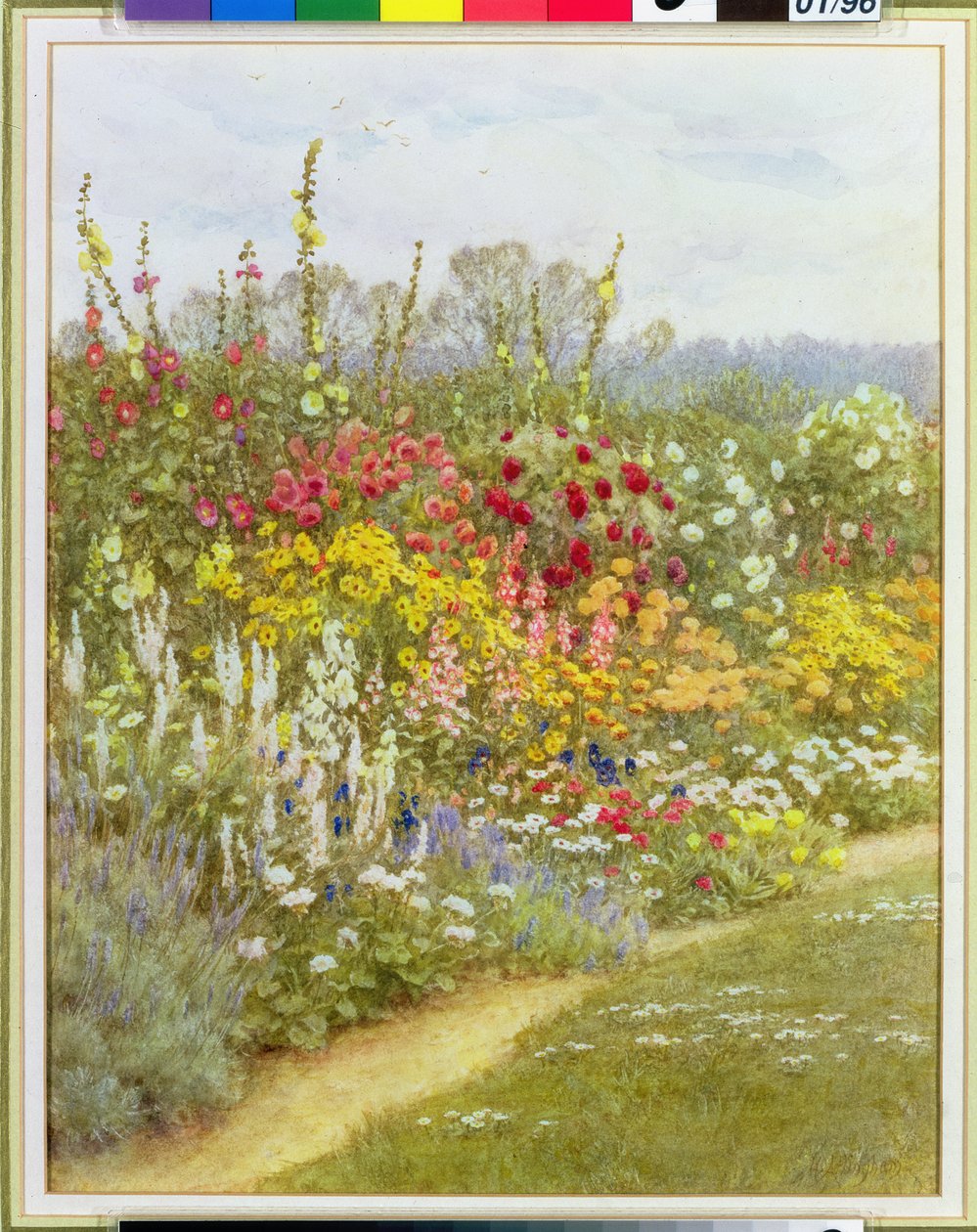 Ein Staudenbeet von Helen Allingham