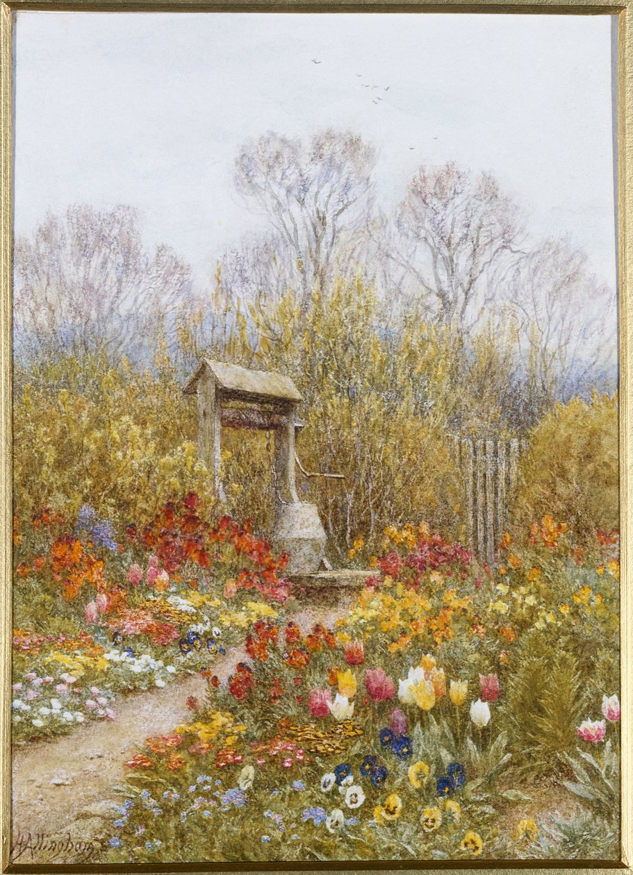 Ein alter Brunnen, Brook, Surrey von Helen Allingham