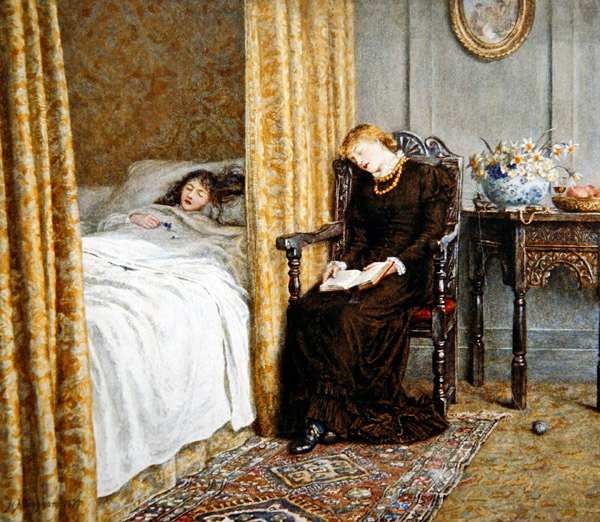 Der Genesende von Helen Allingham