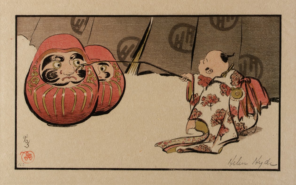 Den Daruma necken von Helen Hyde