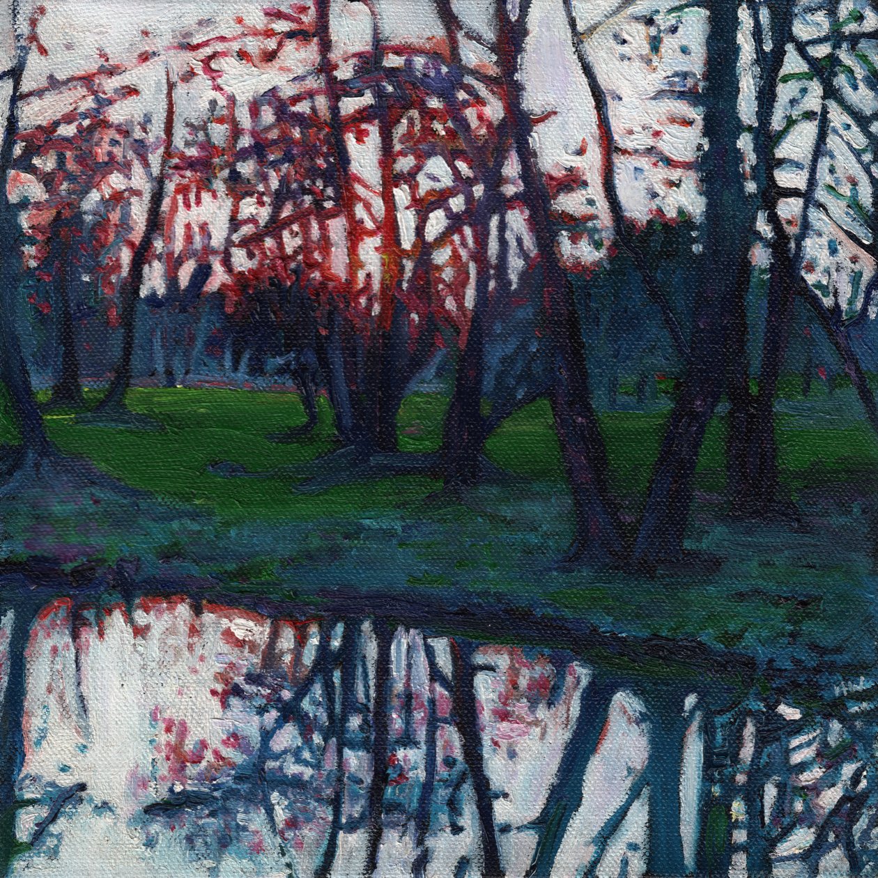 Letztes Leuchten auf der Wiese, 2009 von Helen White