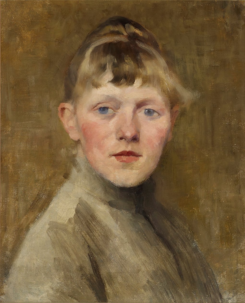 Selbstporträt, 1884-1885 von Helene Schjerfbeck