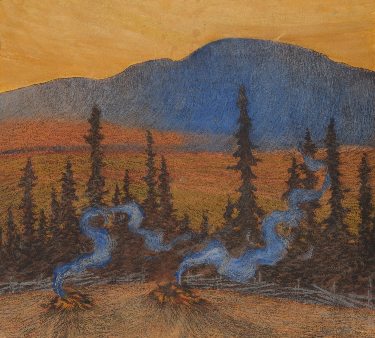 Herbst in Indalsliden von Helmer Osslund