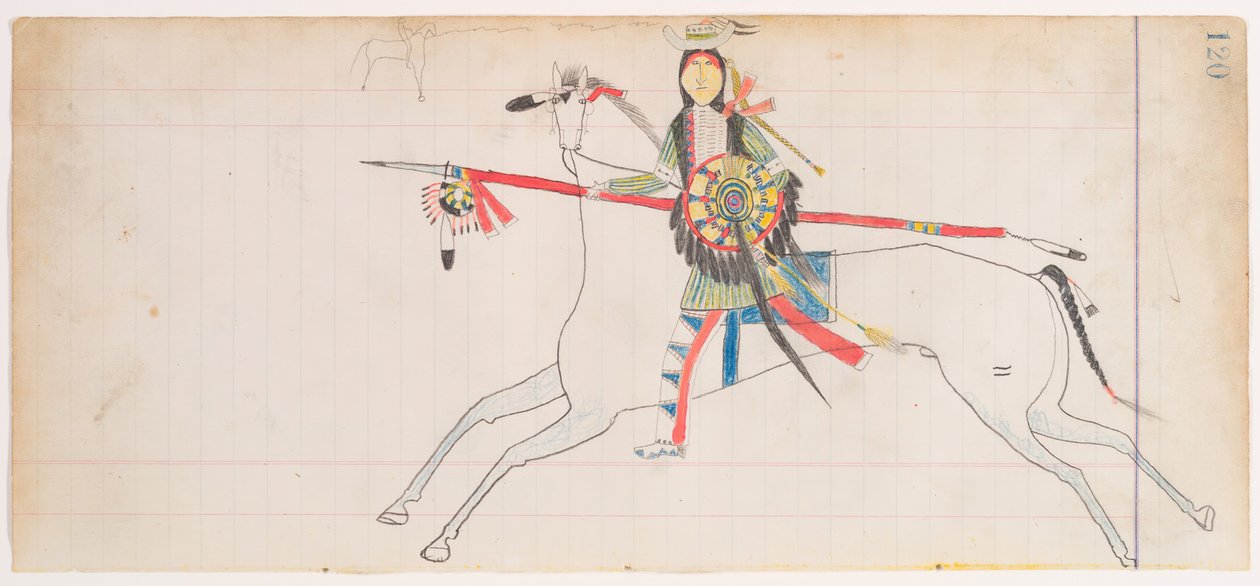 Selbstporträt von Henderson Ledger Artist A.