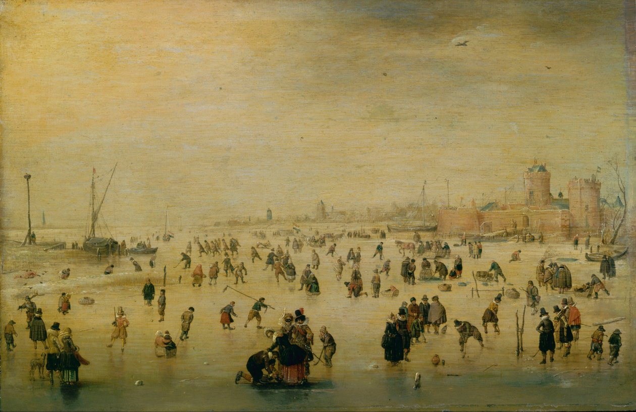 Schlittenszene von Hendrick Avercamp