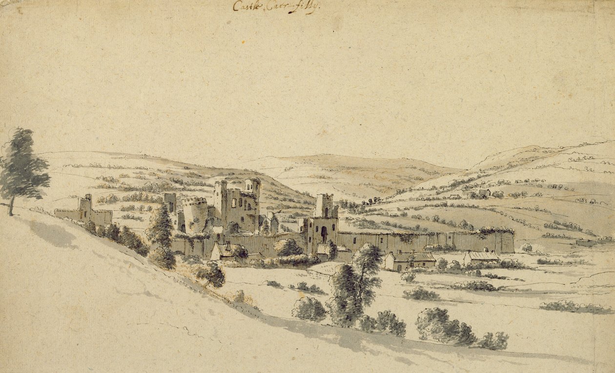 Caerphilly Castle von Hendrick Danckerts