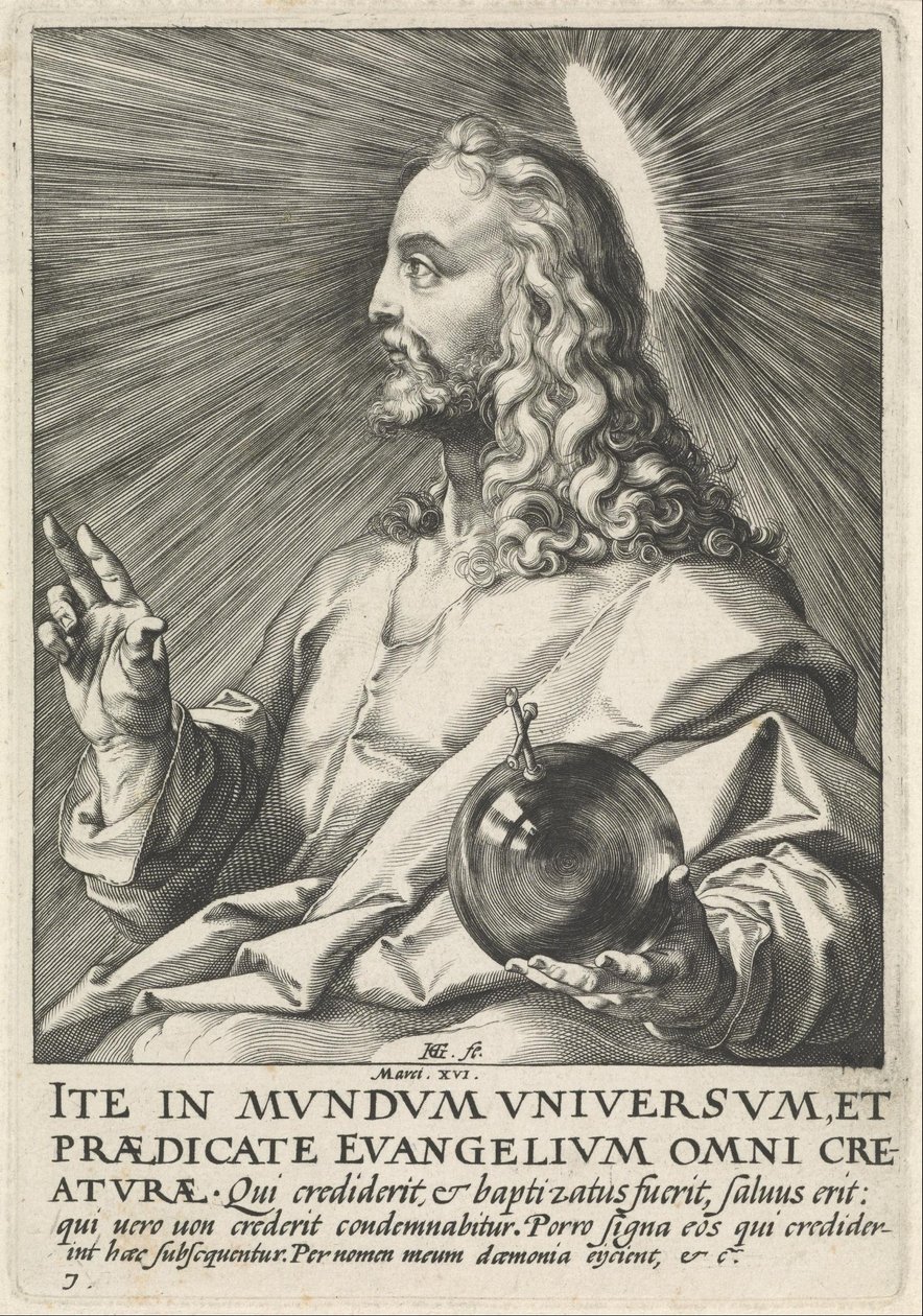 Salvator Mundi von Hendrik Goltzius