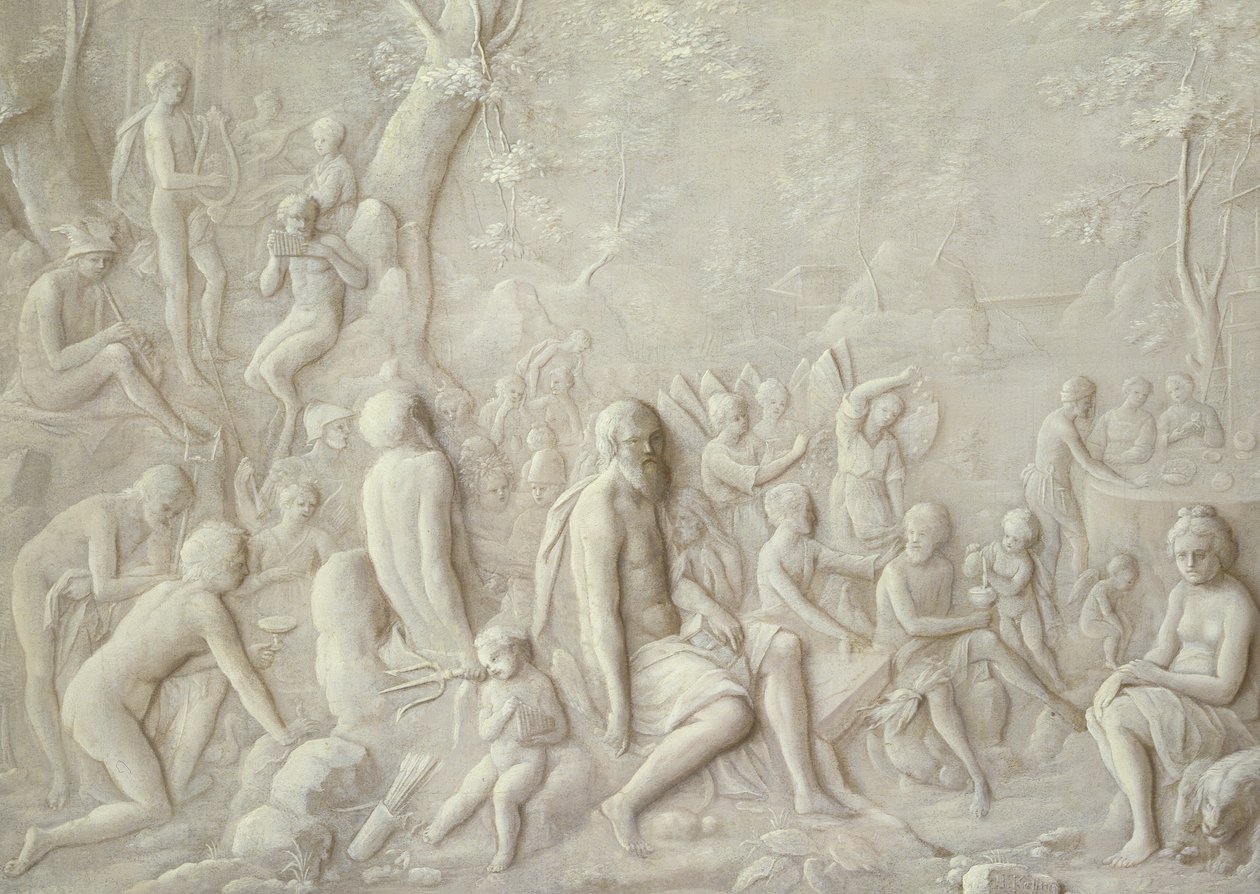 Eine bacchantische Szene von Hendrick Kellner