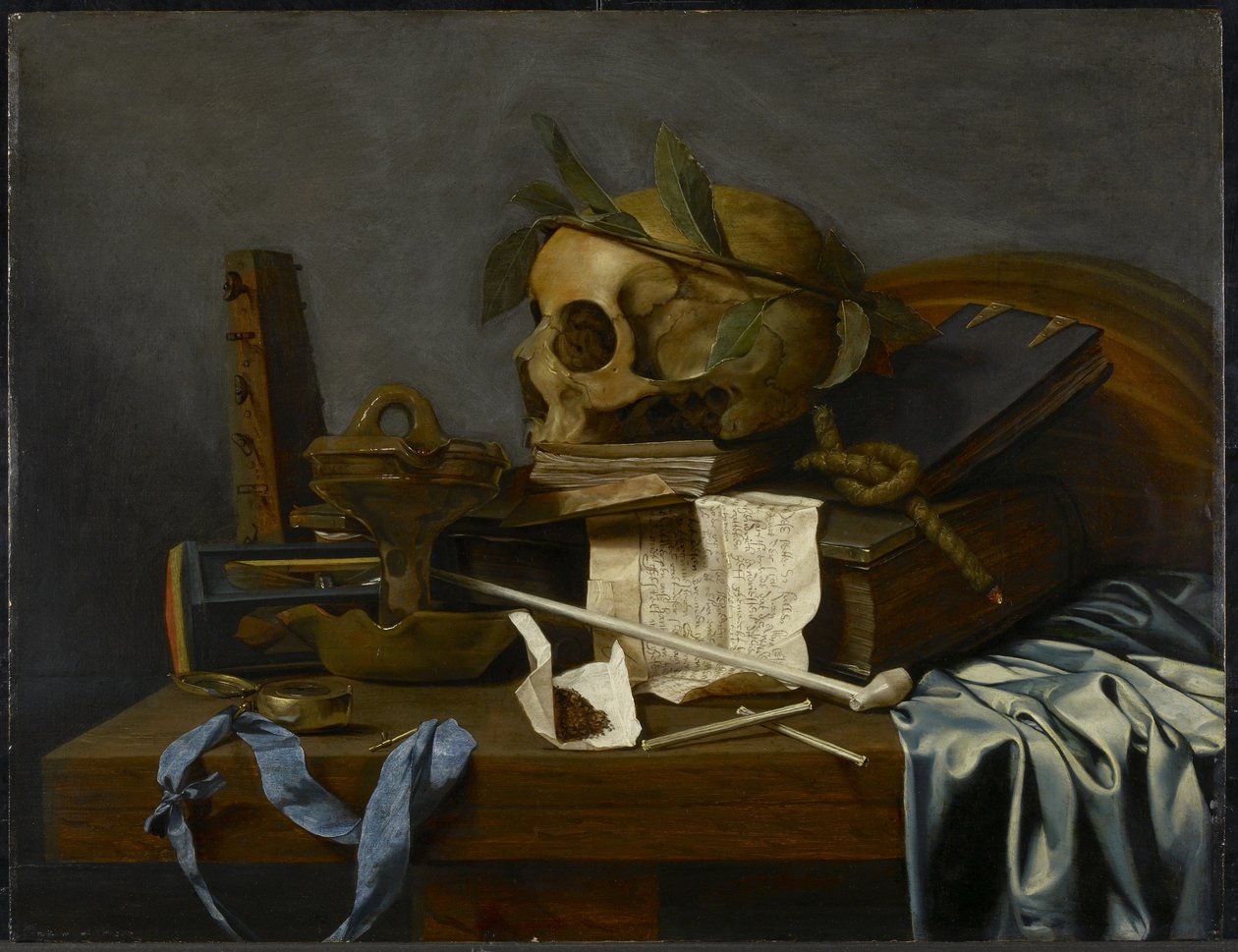 Stillleben (Vanitas), ca. 1637 von Hendrick Andriessen