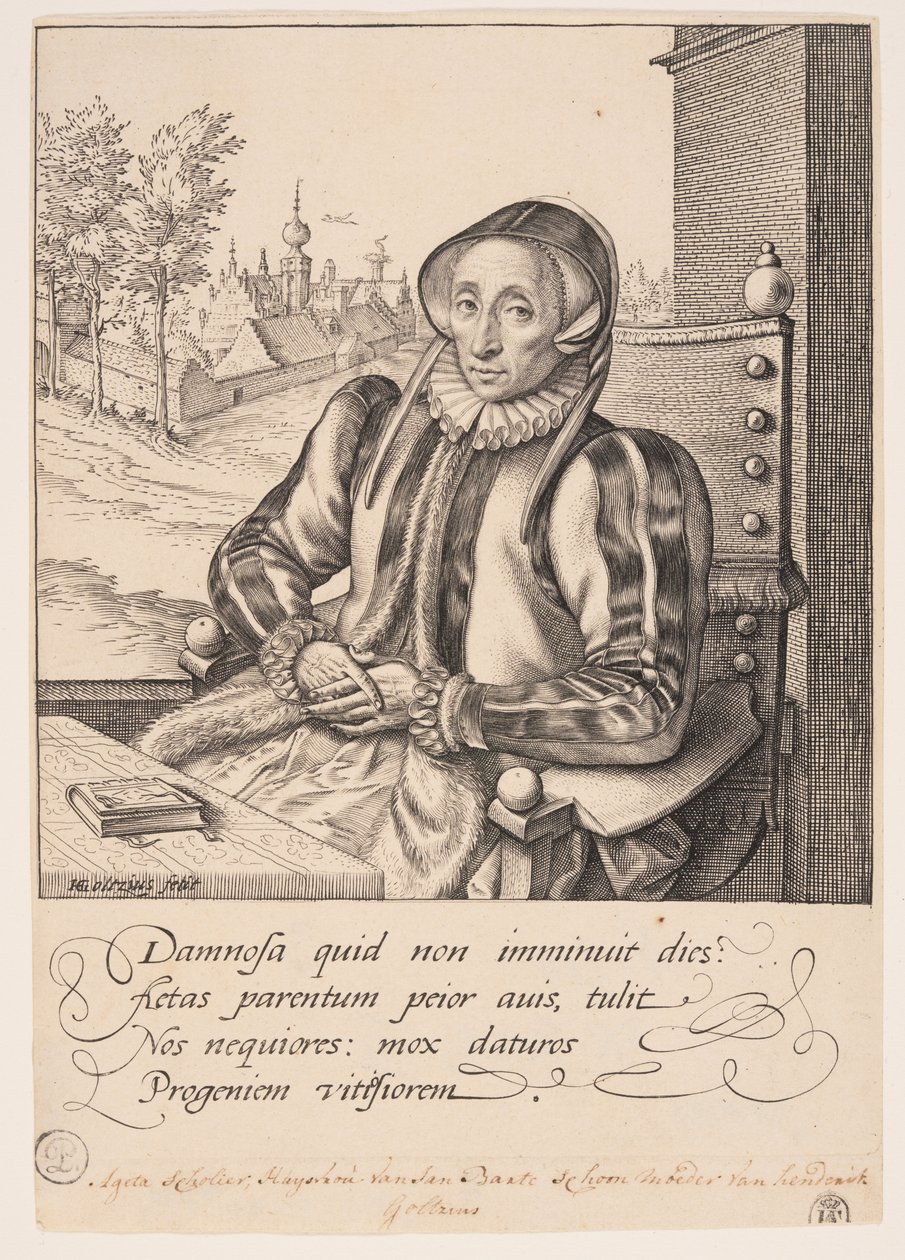 Anna Fullings, Mutter des Künstlers von Hendrick Goltzius