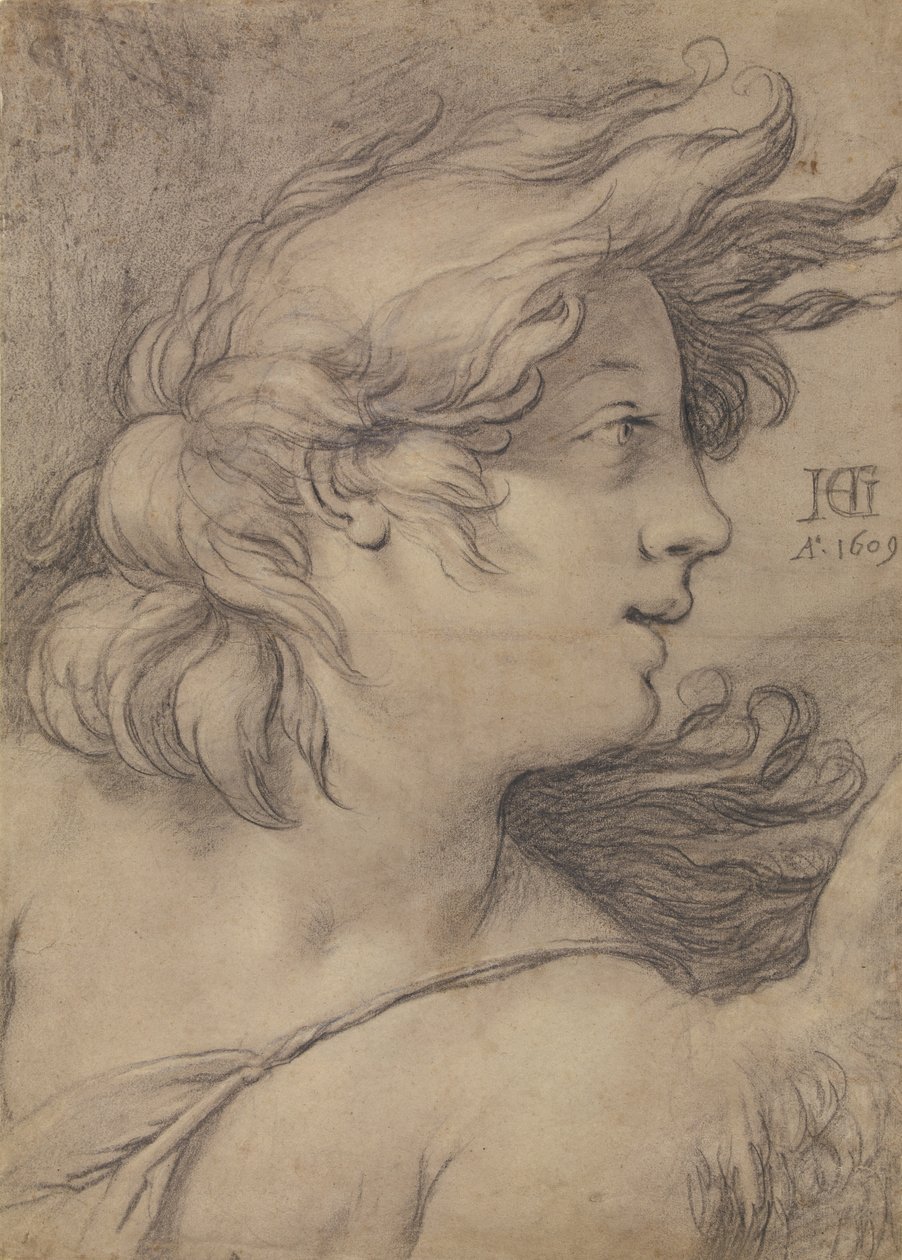 Büste eines Engels von Hendrick Goltzius