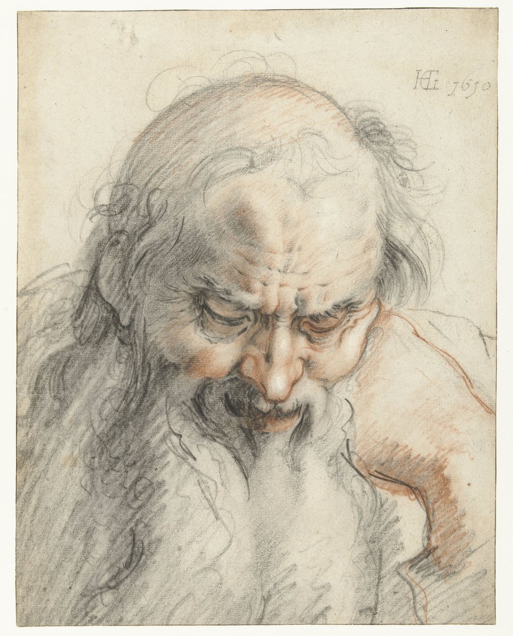 Büste eines alten Mannes von Hendrick Goltzius