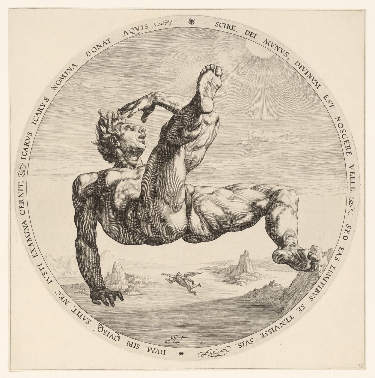Ikarus von Hendrick Goltzius
