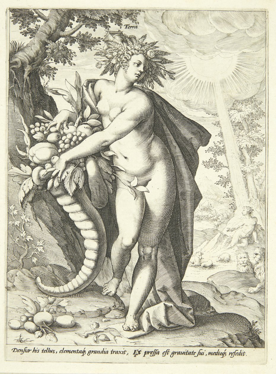 Erde (Terra) von Hendrick Goltzius
