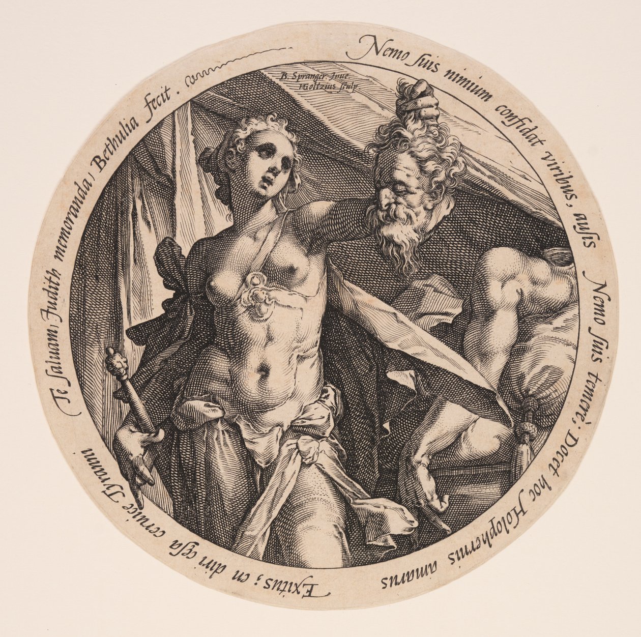 Judith mit dem Kopf des Holofernes von Hendrick Goltzius