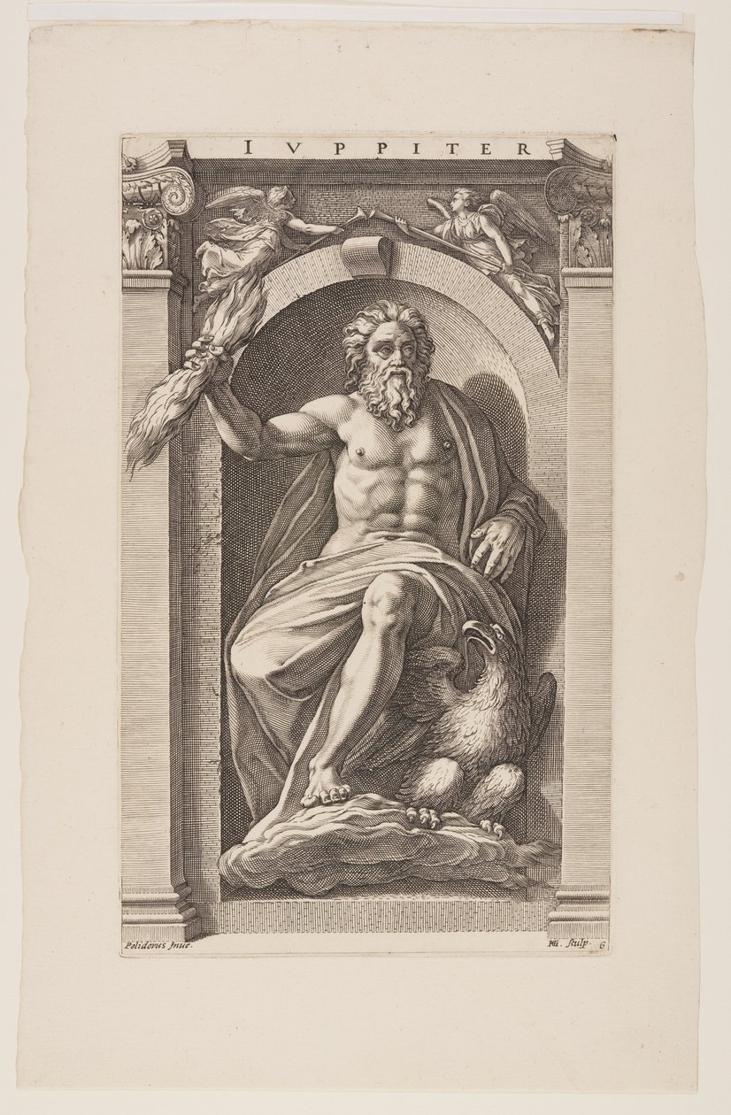 Jupiter, aus Acht Heidnische Götter von Hendrick Goltzius
