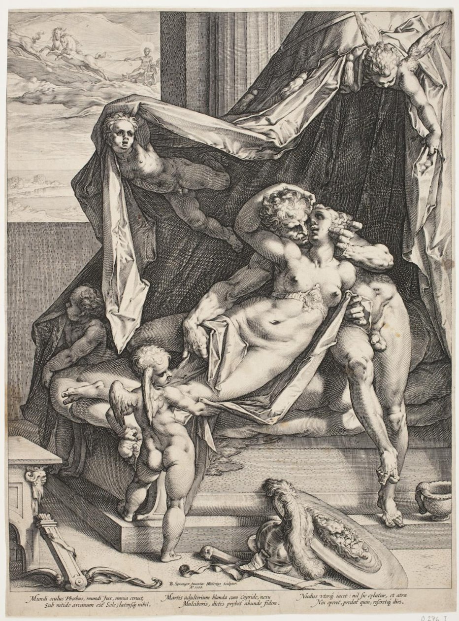 Mars und Venus von Hendrick Goltzius