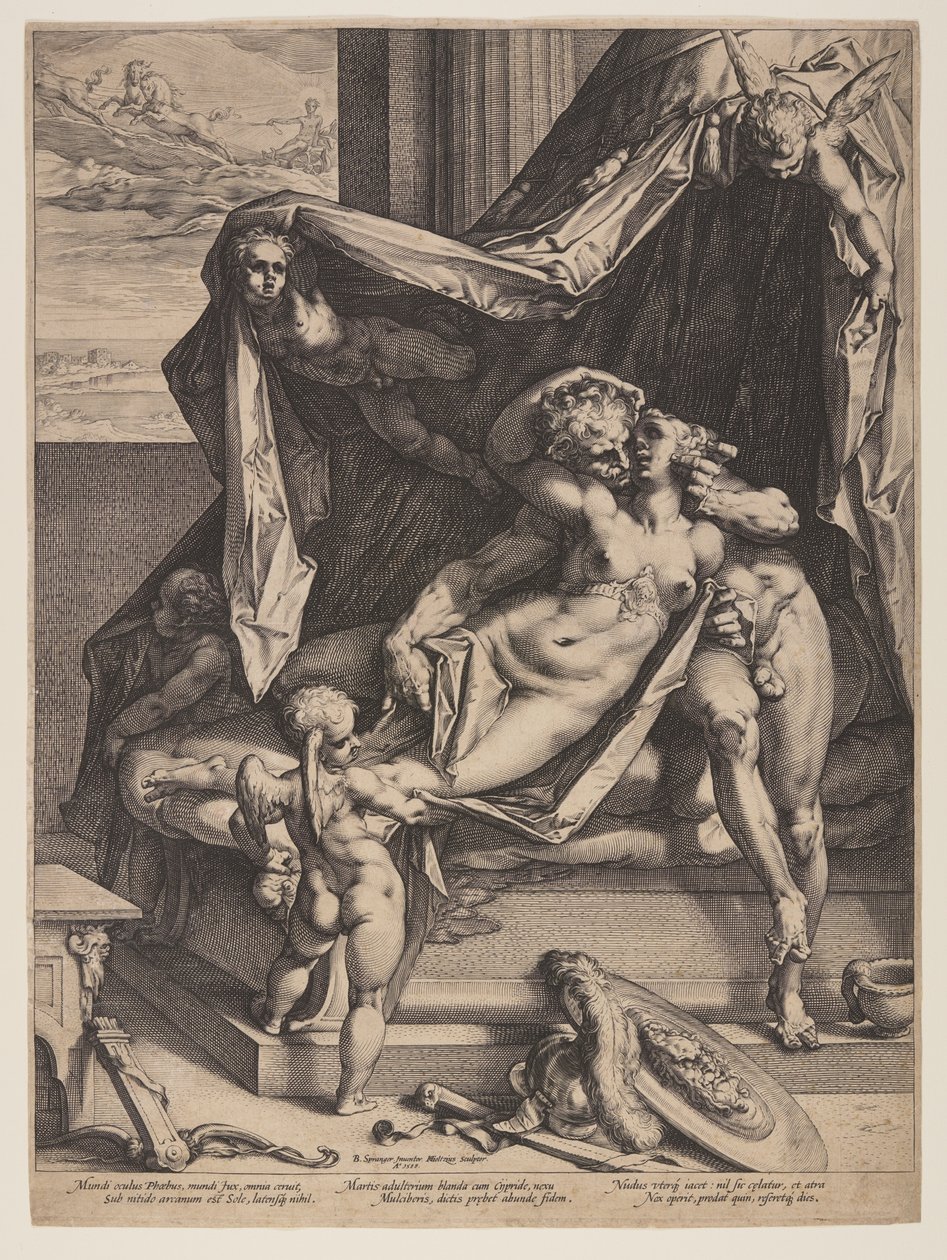 Mars und Venus von Hendrick Goltzius