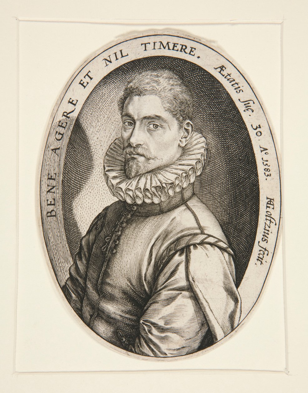 Porträt von Hieronymous Scholiers von Hendrick Goltzius